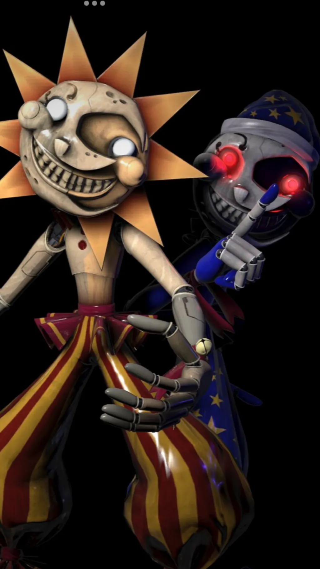 ai character: Sun and moondrop background