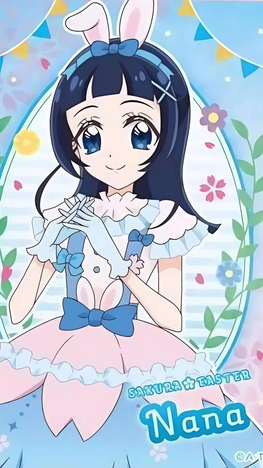 ai character: Aokaze nana  background