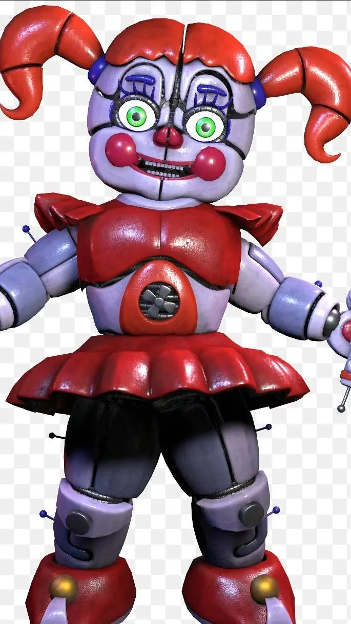 ai character: Circus Baby  background