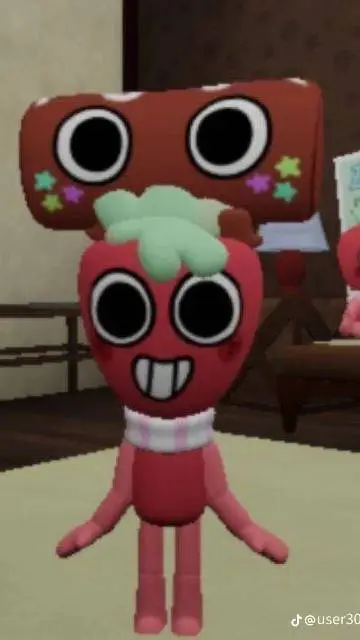ai character: fruitcake background