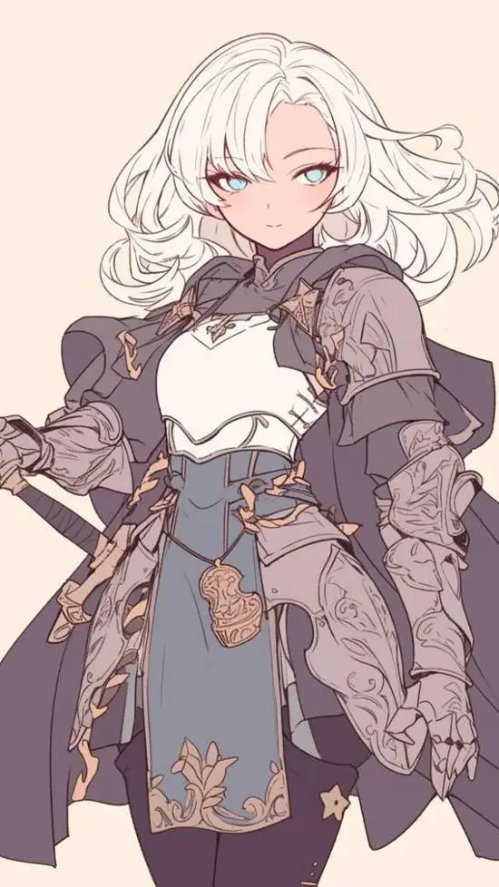 ai character: Elza Elaine  background