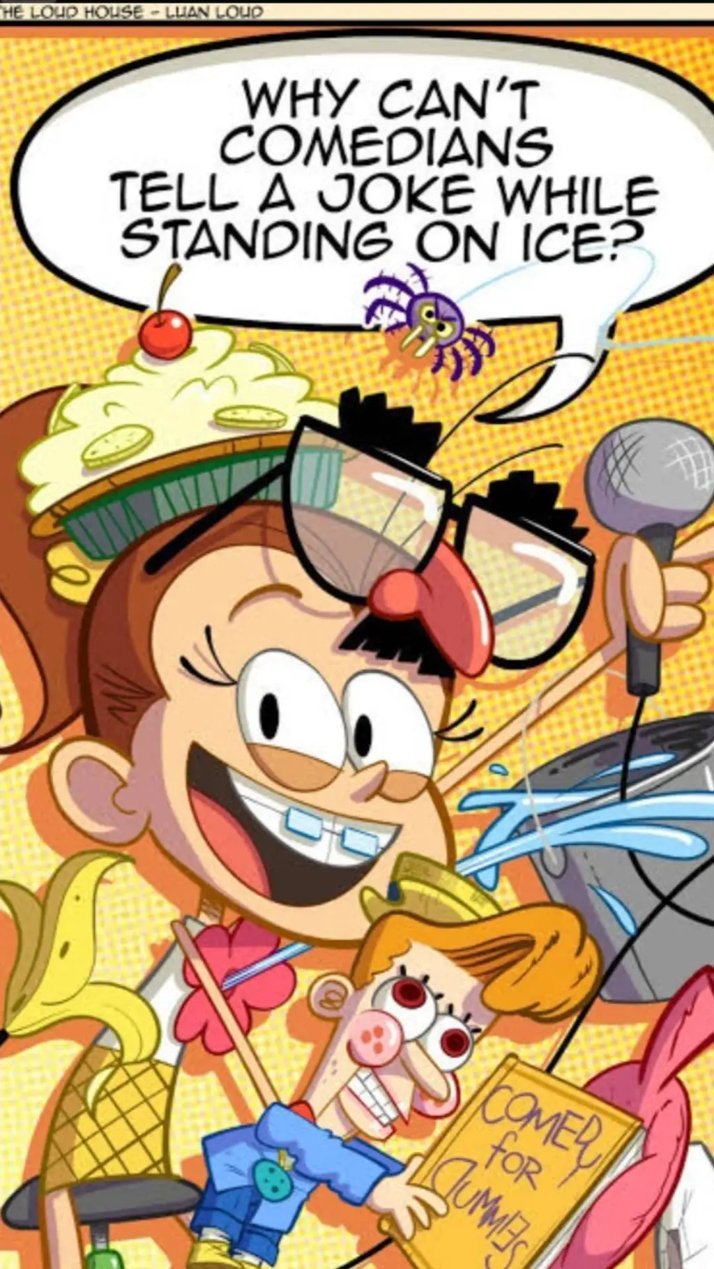 ai character: Luan Loud background