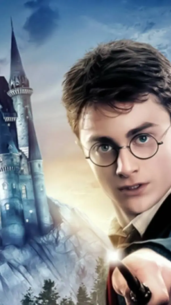 ai character: Hogwarts Xmas background