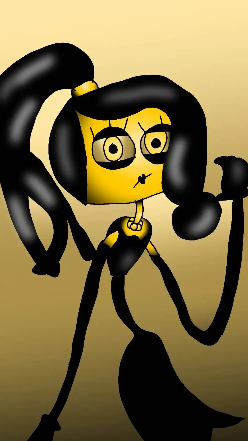 ai character: Molly long legs  background