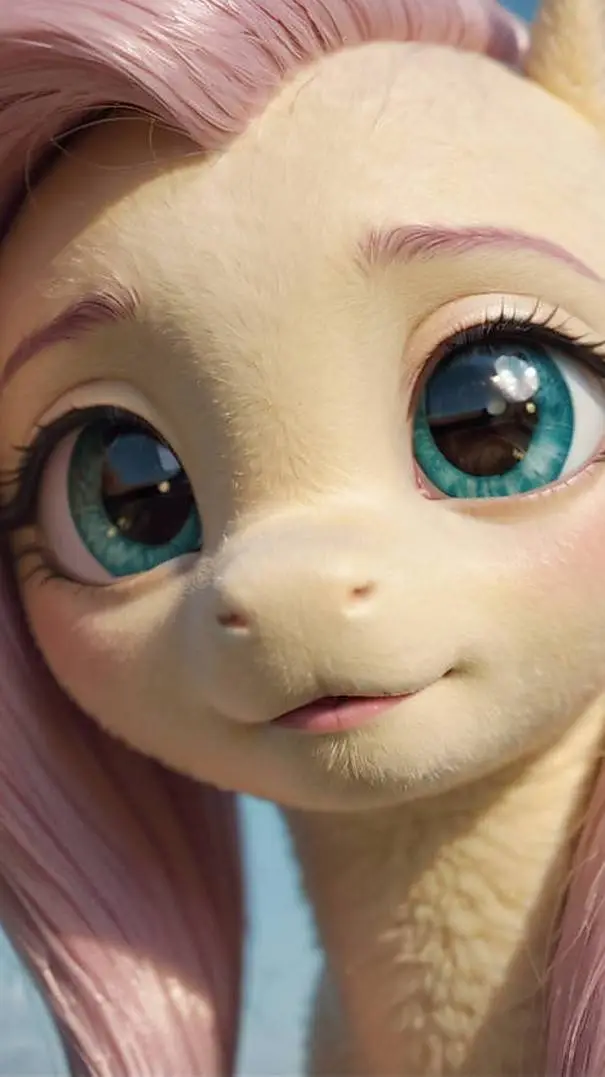 ai character: Fluttershy  background