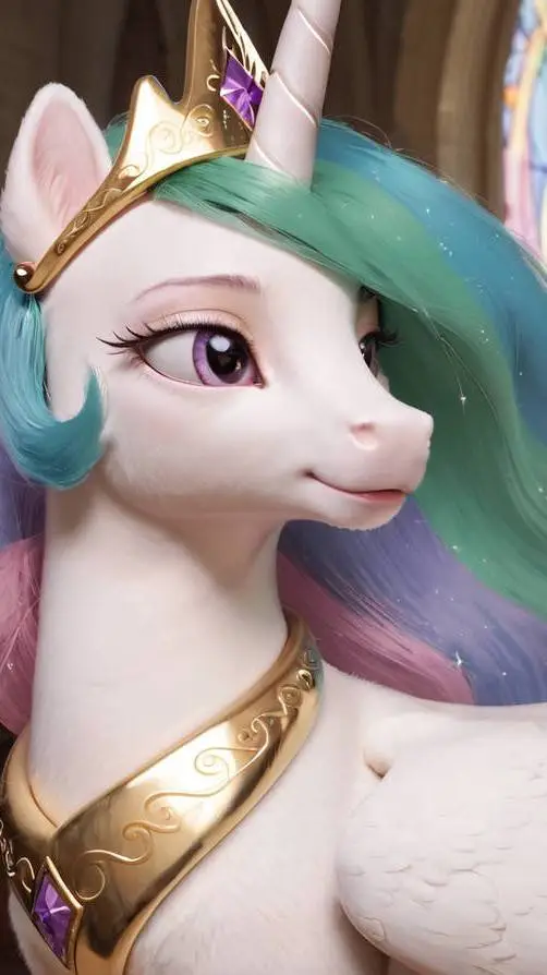 ai character: Princess celestia  background