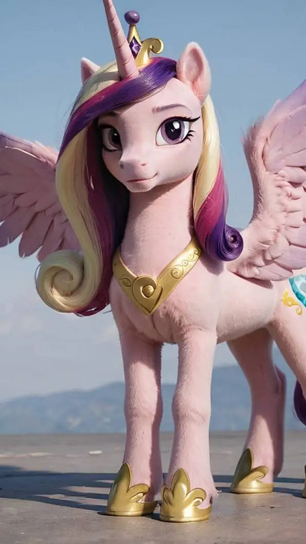 ai character: Princess cadance  background