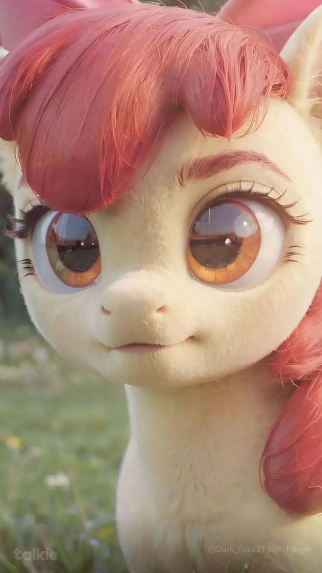 ai character: Apple bloom  background