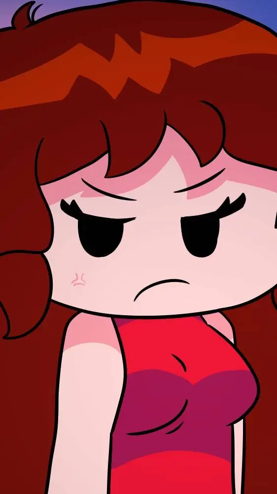 ai character: Gf mad background