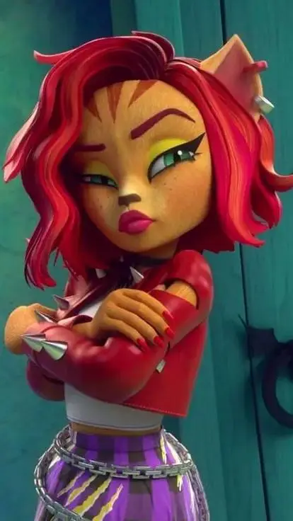 ai character: Toralei stripe  background