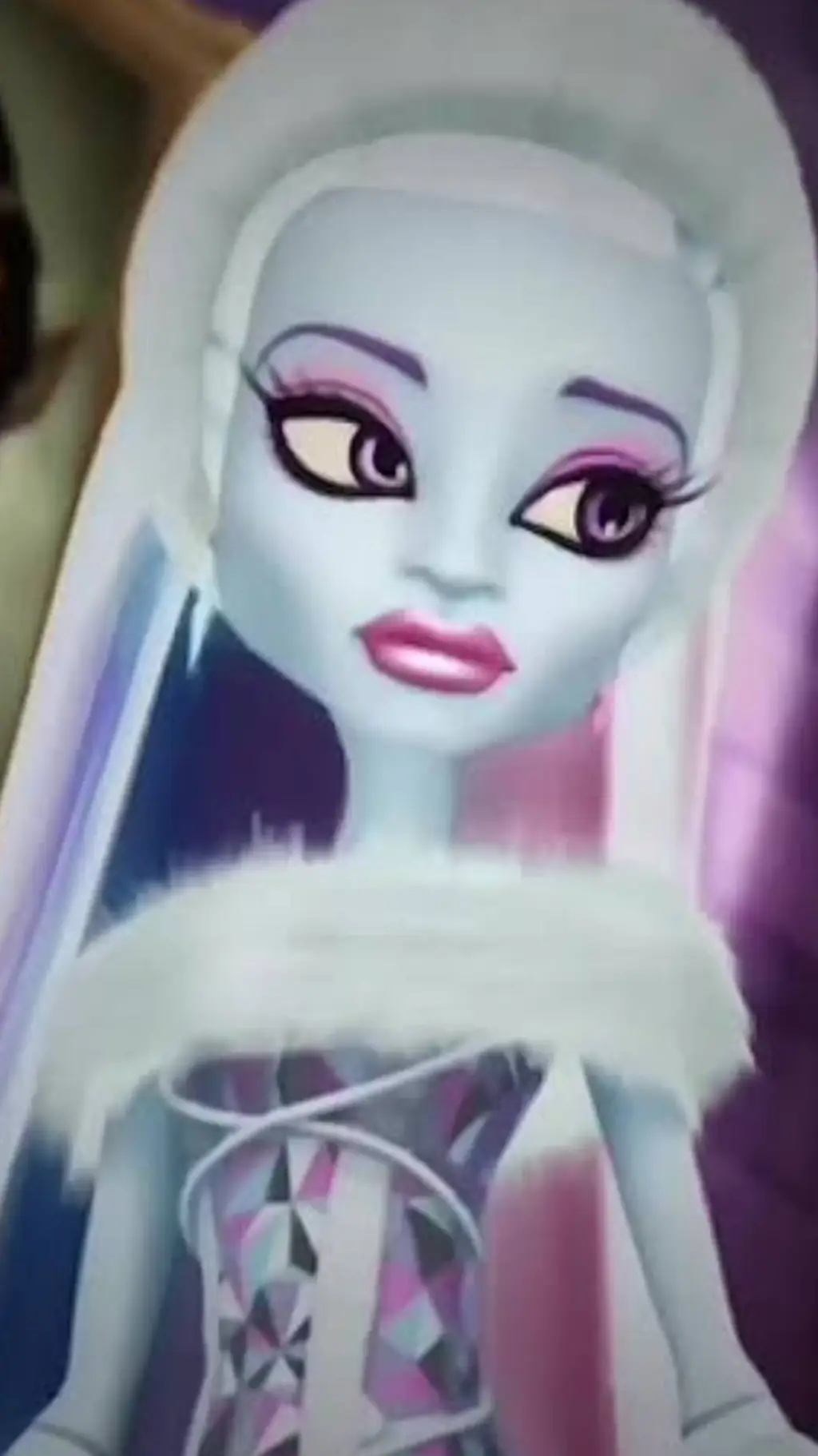 ai character: Abbey bominable  background