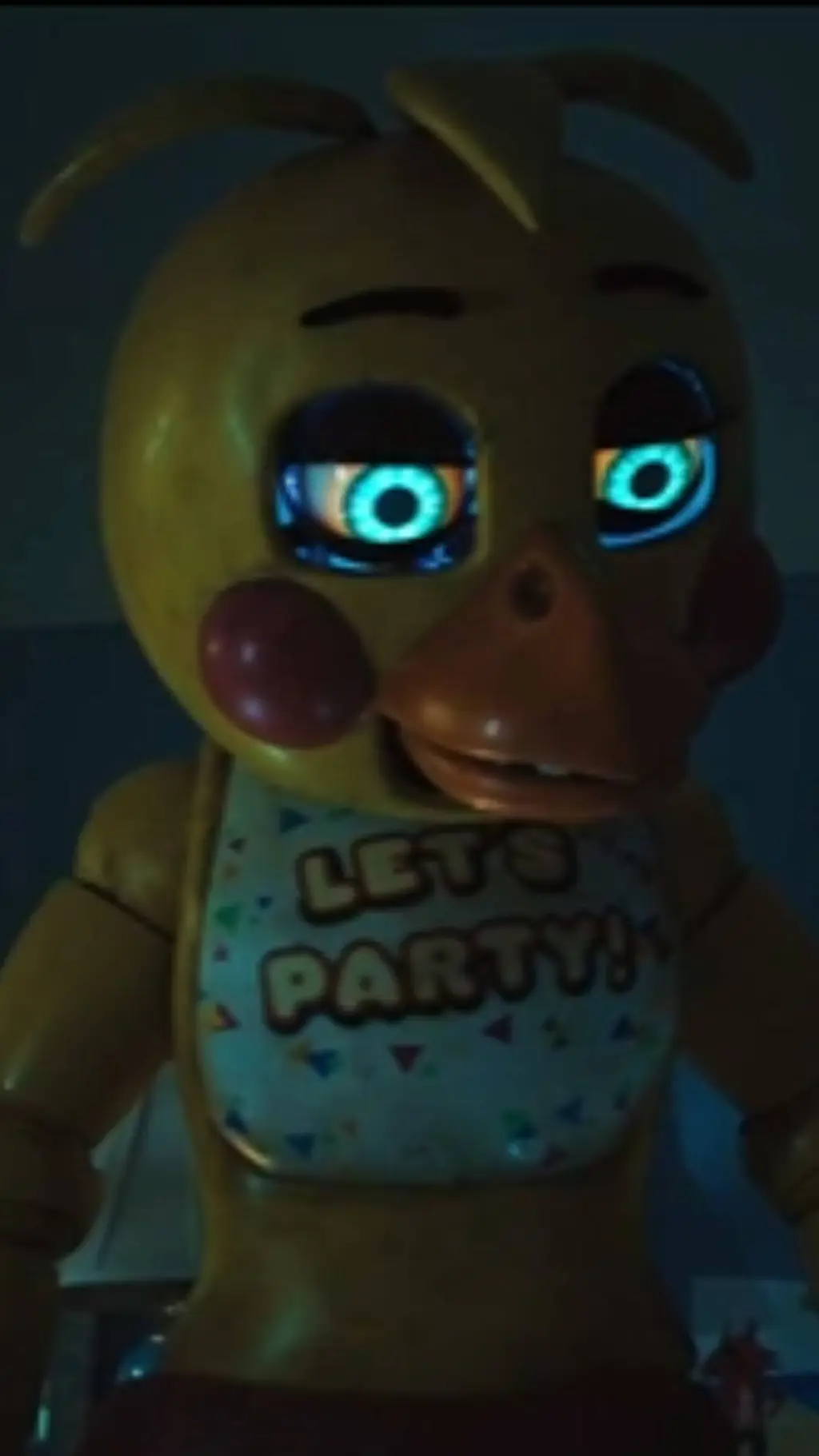 ai character: Toy chica movie  background