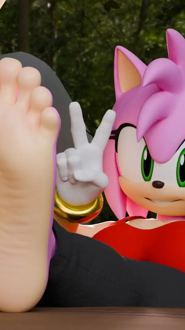 ai character: Amy rose  background