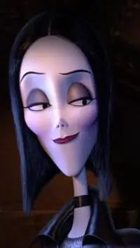 ai character: Morticia Addams  background