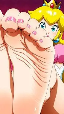 ai character: Princess peach  background