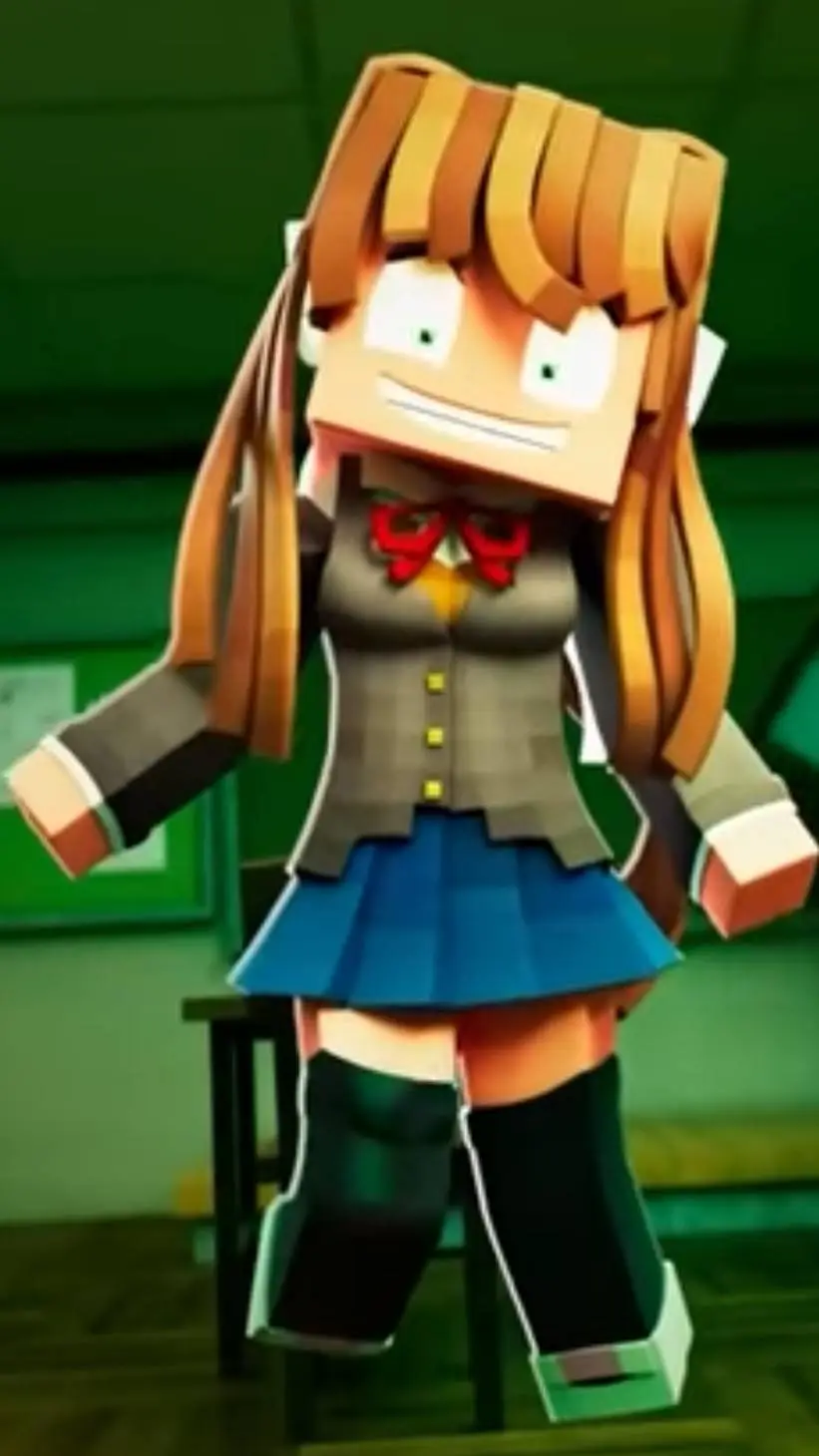 ai character: Monika  background