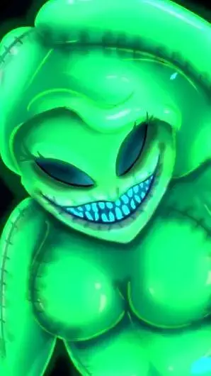 ai character: Oogie boogie ♀️  background