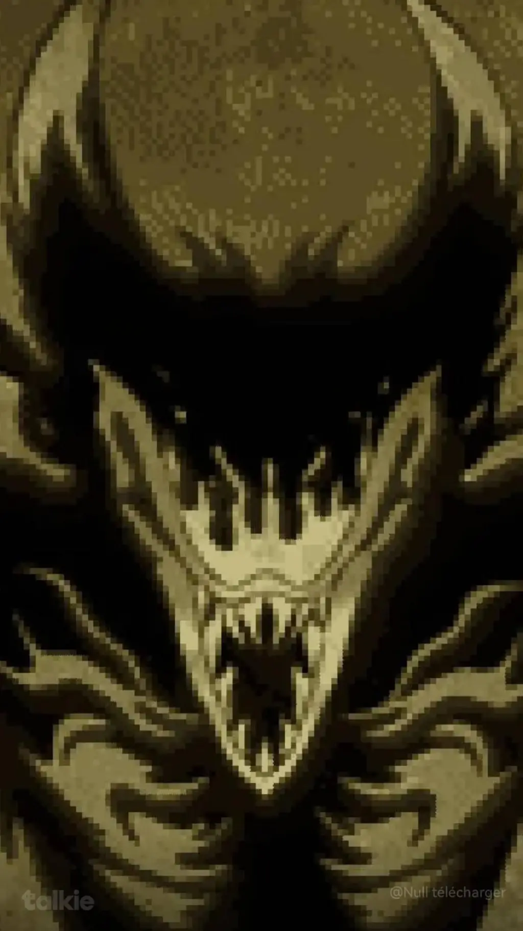 ai character: Ink plush demon  background