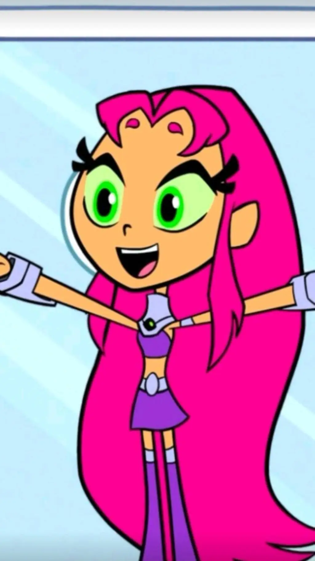 ai character: Starfire  background