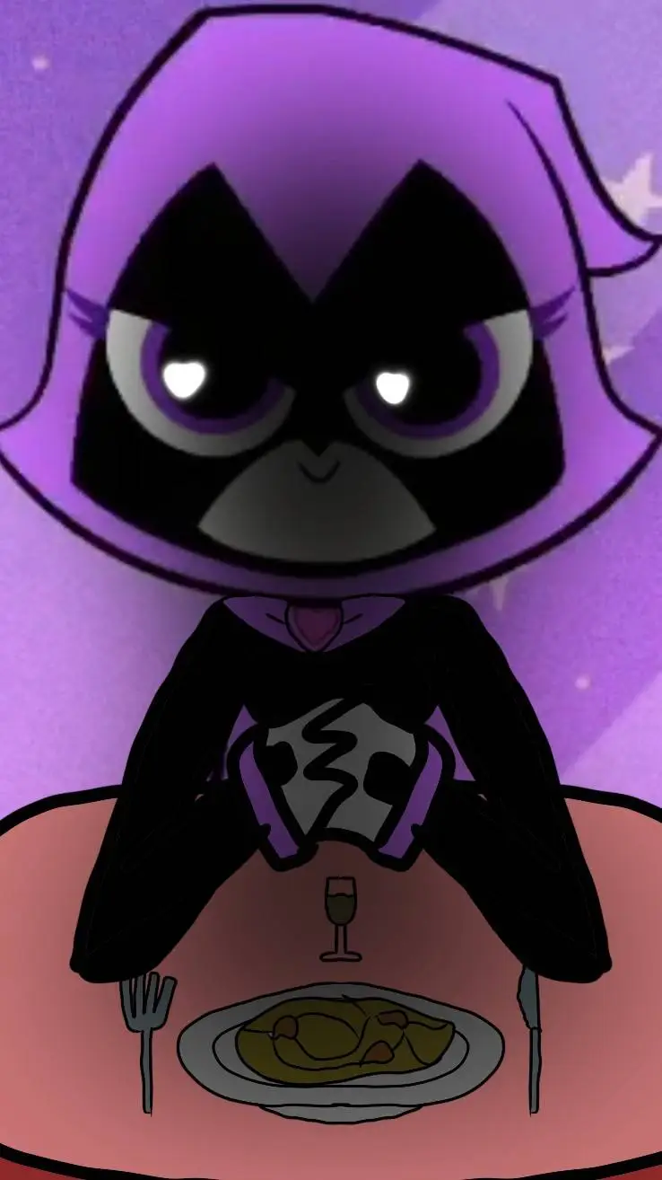ai character: Purple Raven  background