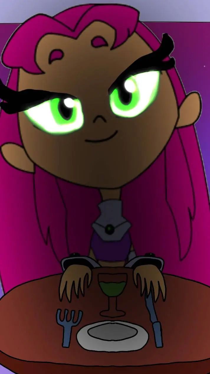 ai character: Starfire  background