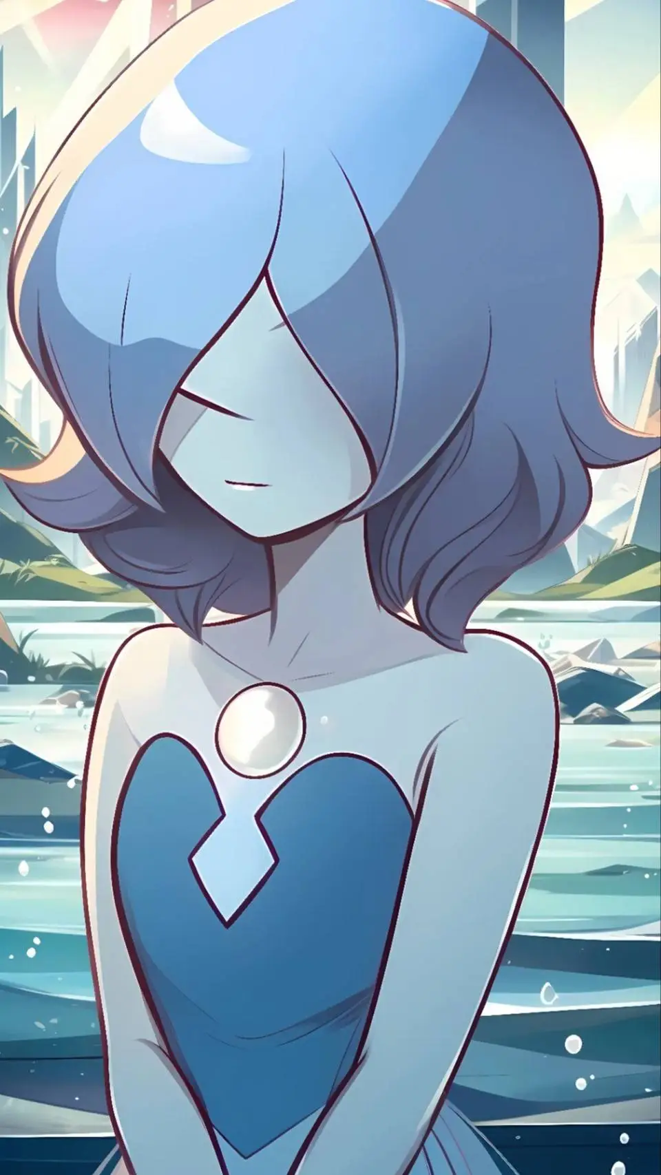ai character: Blue Pearl  background