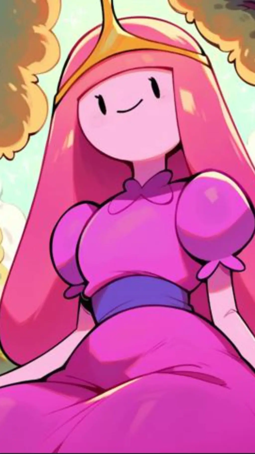 ai character: Princess bubblegum background