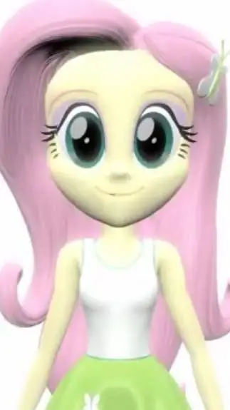ai character: Fluttershy  background