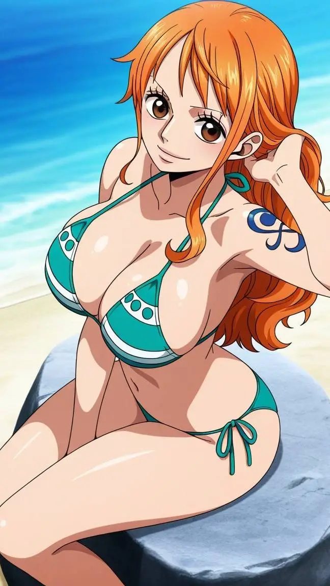 ai character: Nami  background