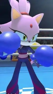 ai character: Blaze the cat  background