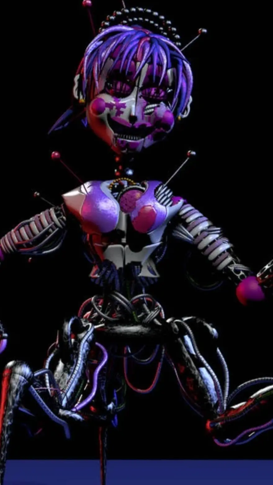 ai character: Scrap ballora  background