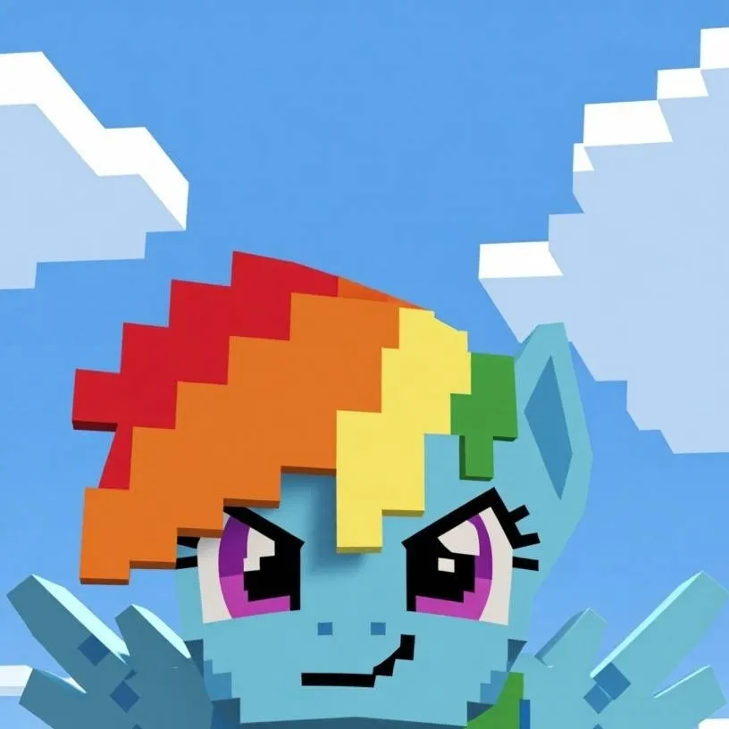 chat with ai character: Rainbow dash 