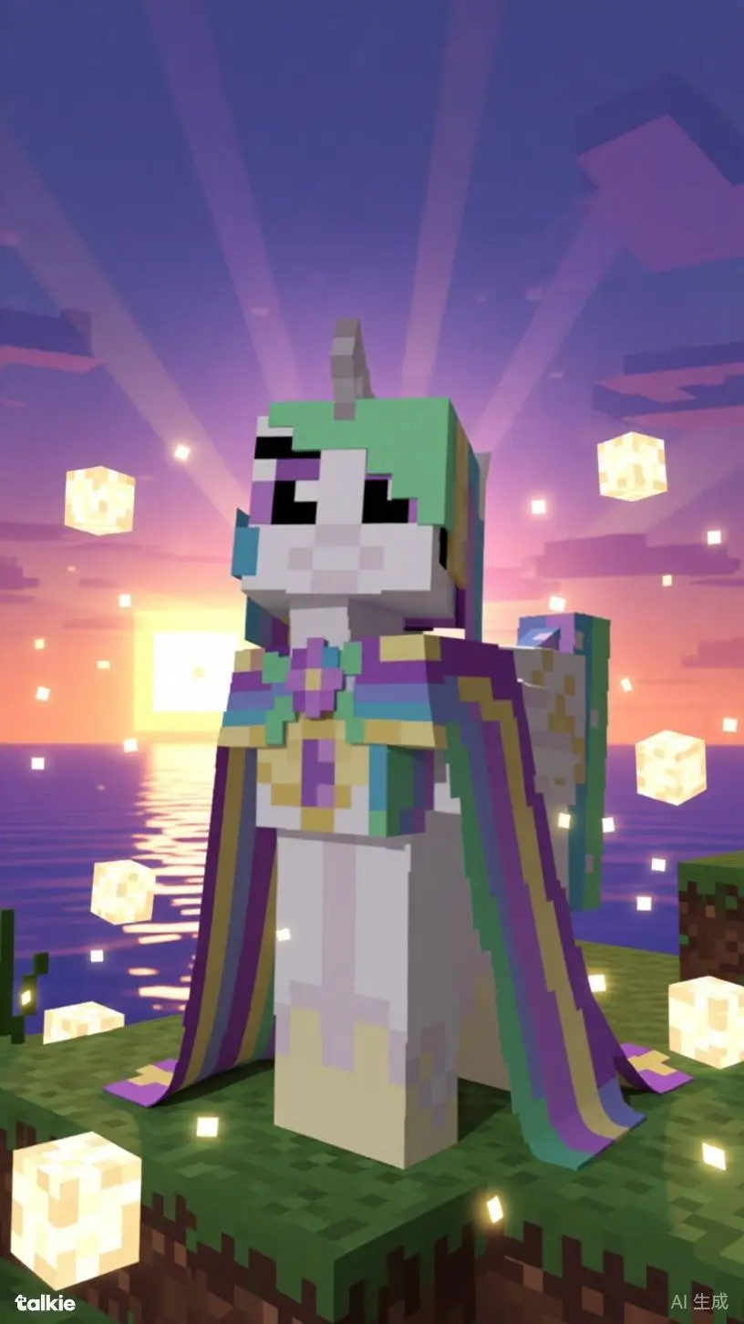 ai character: Princess Celestia  background