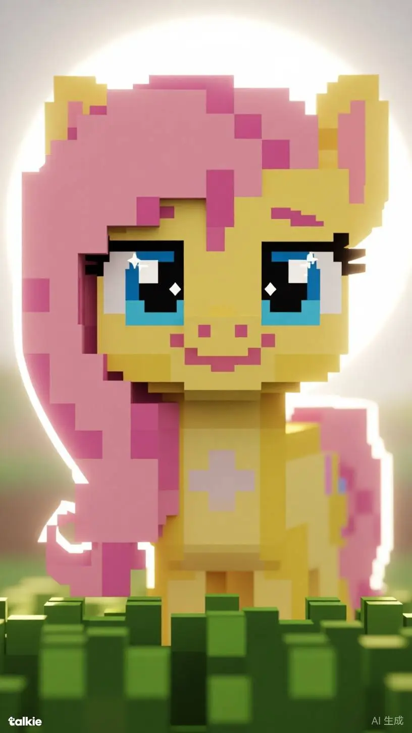 ai character: Fluttershy  background