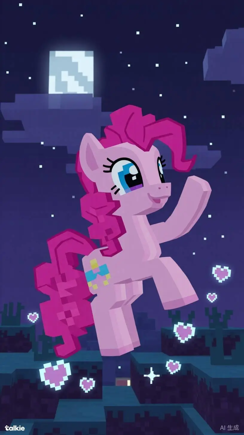 ai character: Pinkie pie  background