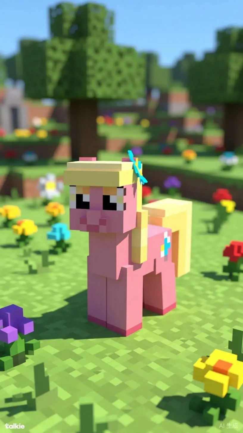 ai character: Lily valley  background