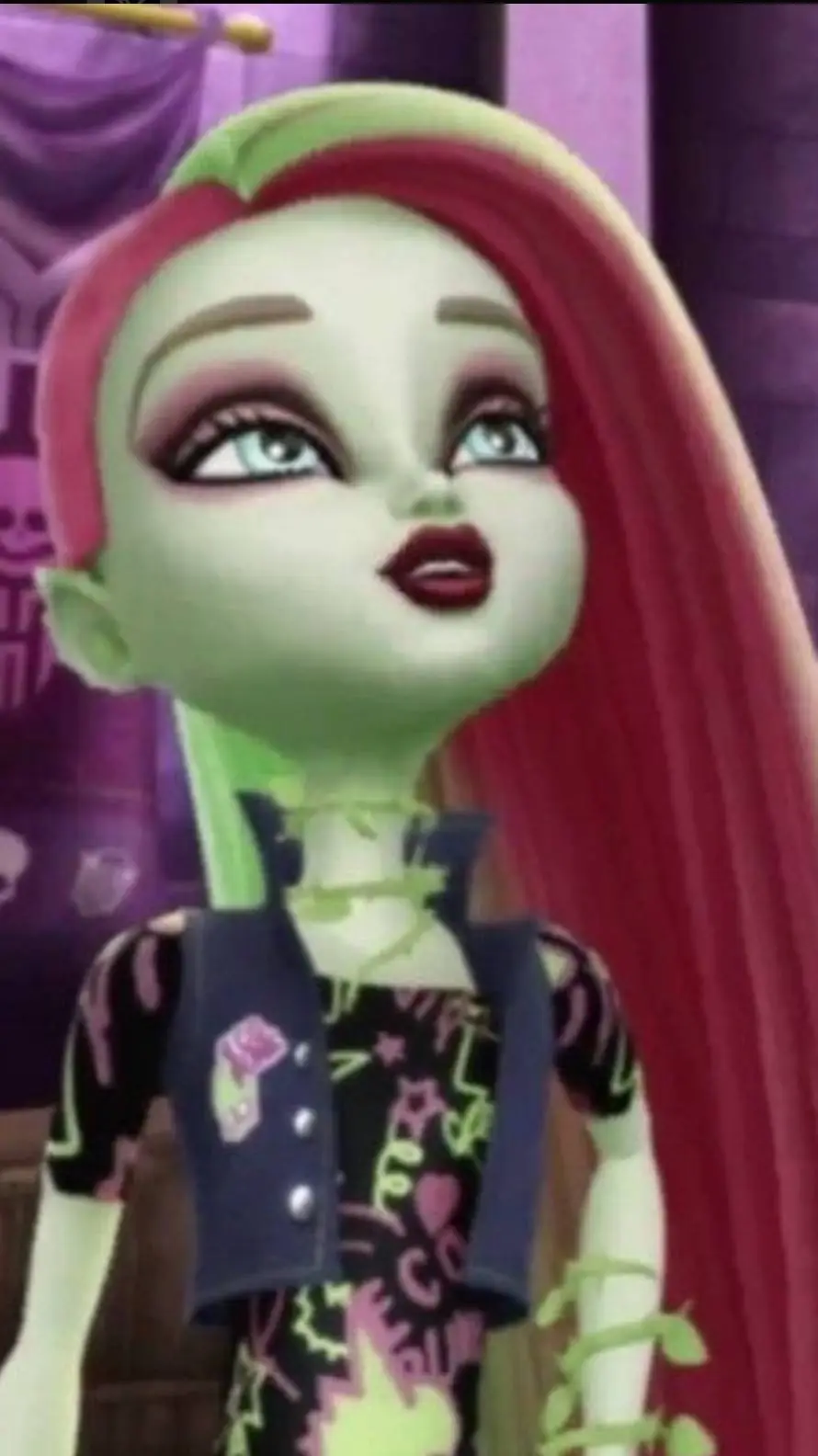 ai character: Venus mcflytrap  background