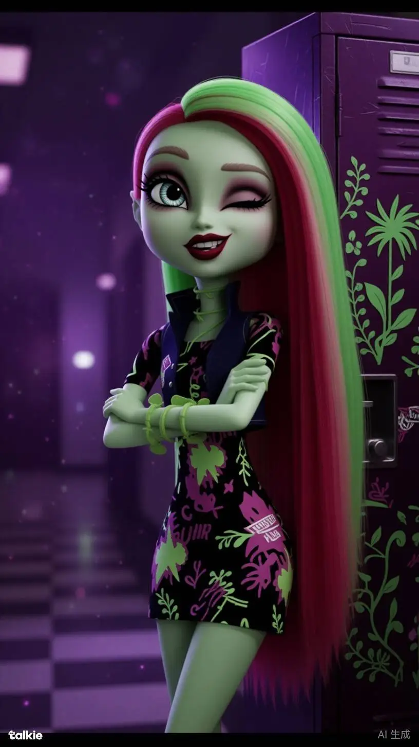 ai character: Venus mcflytrap  background