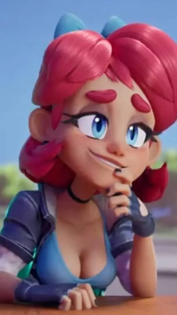 ai character: Scarlet skips  background