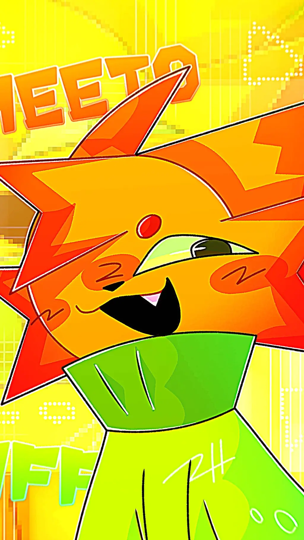 ai character: CheetoPuff  background