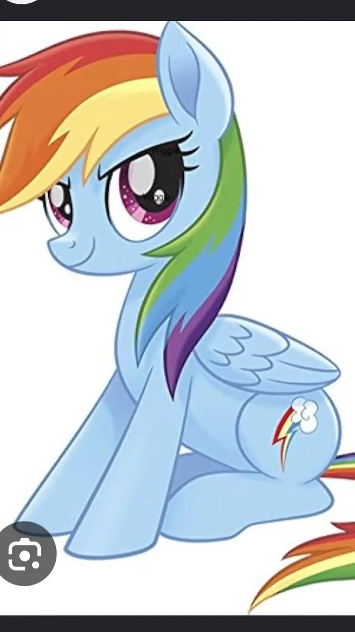 ai character: Raimbow dash background