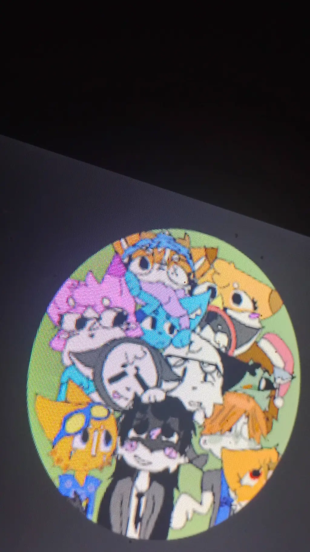 ai character: fish cat group :33 background