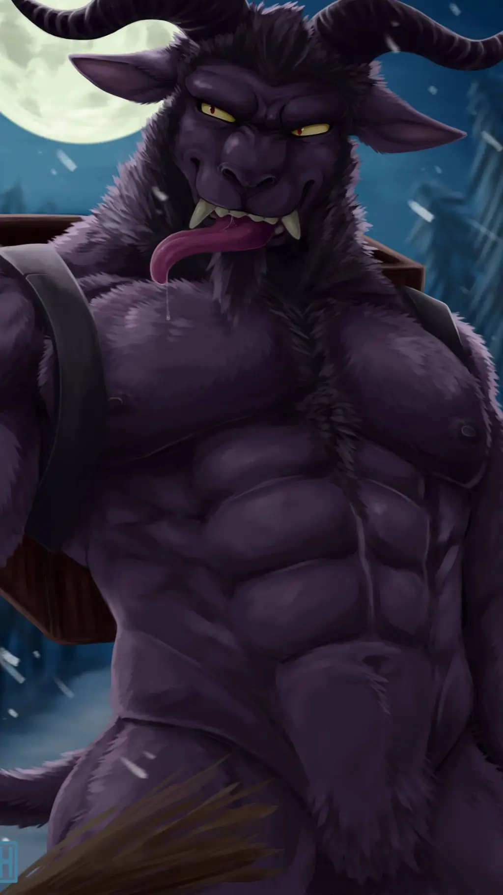 ai character: Krampus background