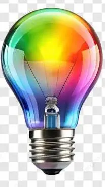 ai character: 🌈 + 💡 background