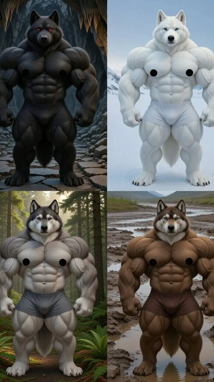 ai character: 4 Wolf Bros background
