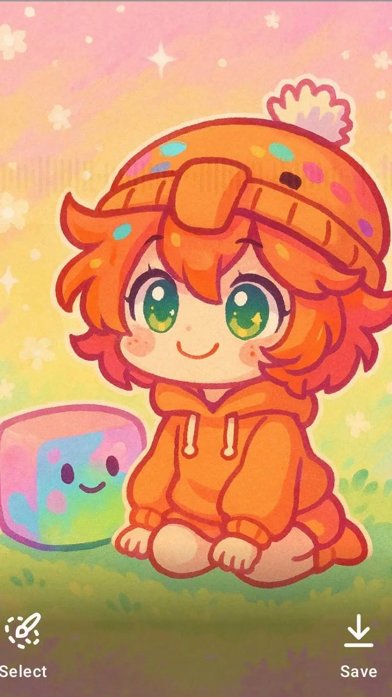 ai character: baby oxy background