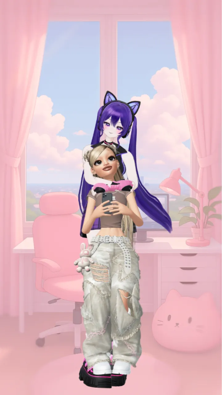 ai character: Mya(u) and kay background