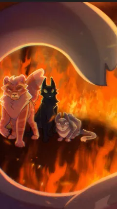 ai character: Ashfur’s fire|WC background