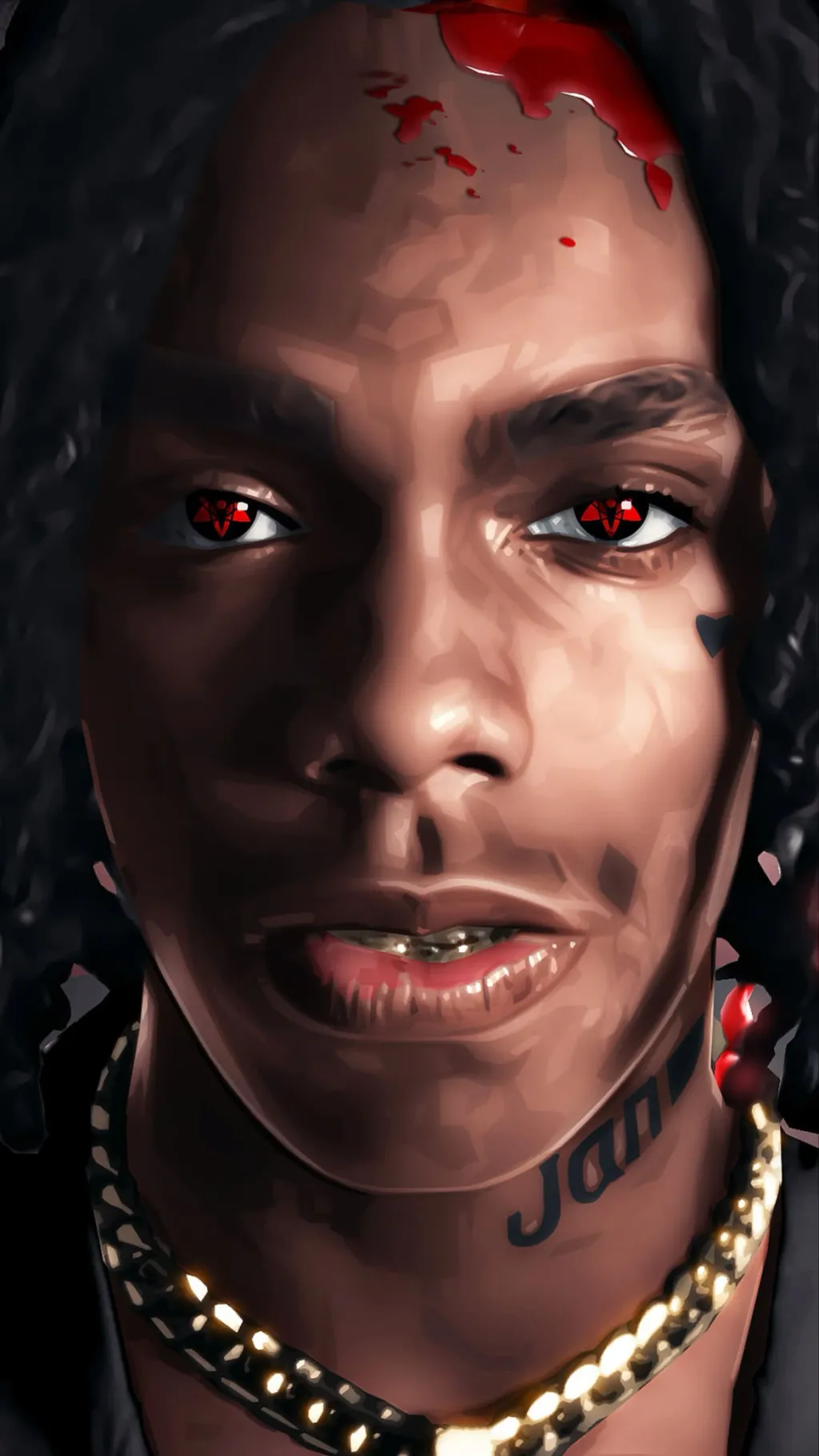 ai character: YNMelly ￼ background