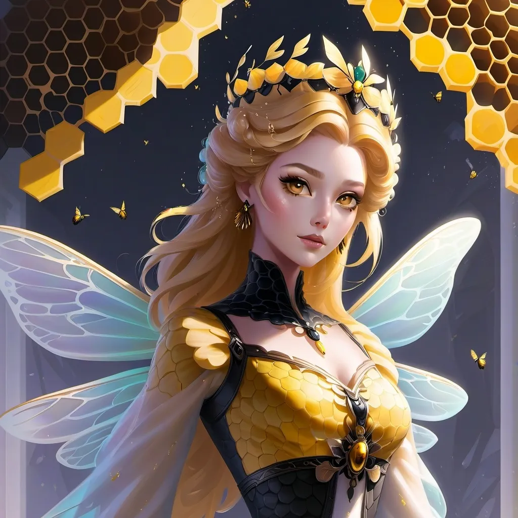 chat with ai character: The bee queen 